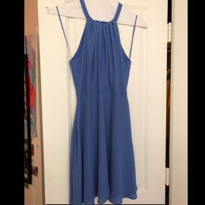 Blue chiffon dress